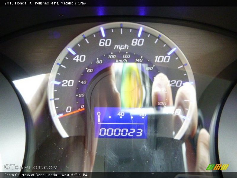 Polished Metal Metallic / Gray 2013 Honda Fit