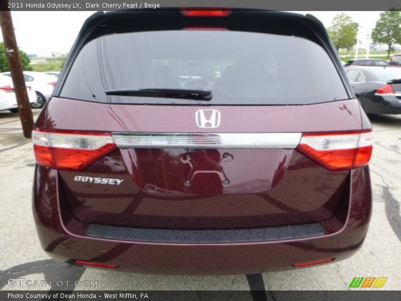 Dark Cherry Pearl / Beige 2013 Honda Odyssey LX