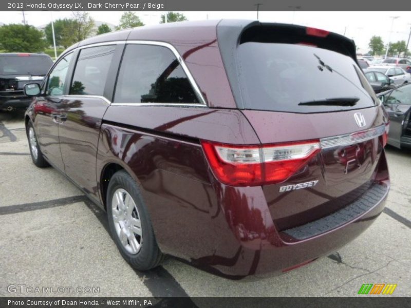 Dark Cherry Pearl / Beige 2013 Honda Odyssey LX