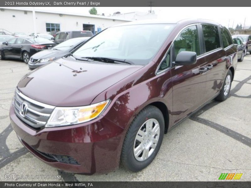 Dark Cherry Pearl / Beige 2013 Honda Odyssey LX