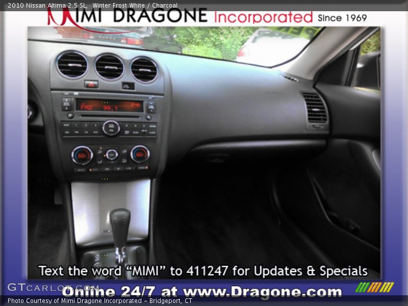 Winter Frost White / Charcoal 2010 Nissan Altima 2.5 SL