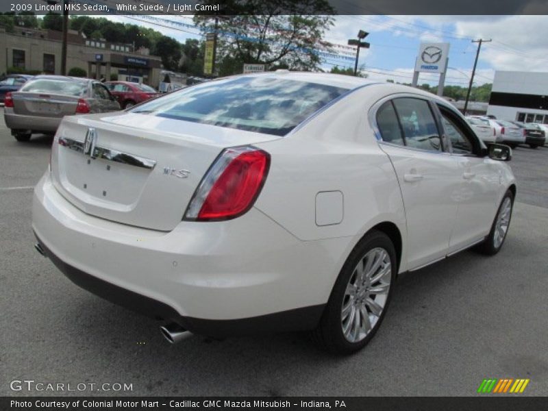 White Suede / Light Camel 2009 Lincoln MKS Sedan