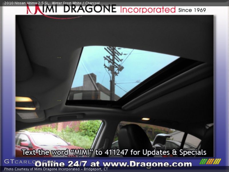 Winter Frost White / Charcoal 2010 Nissan Altima 2.5 SL