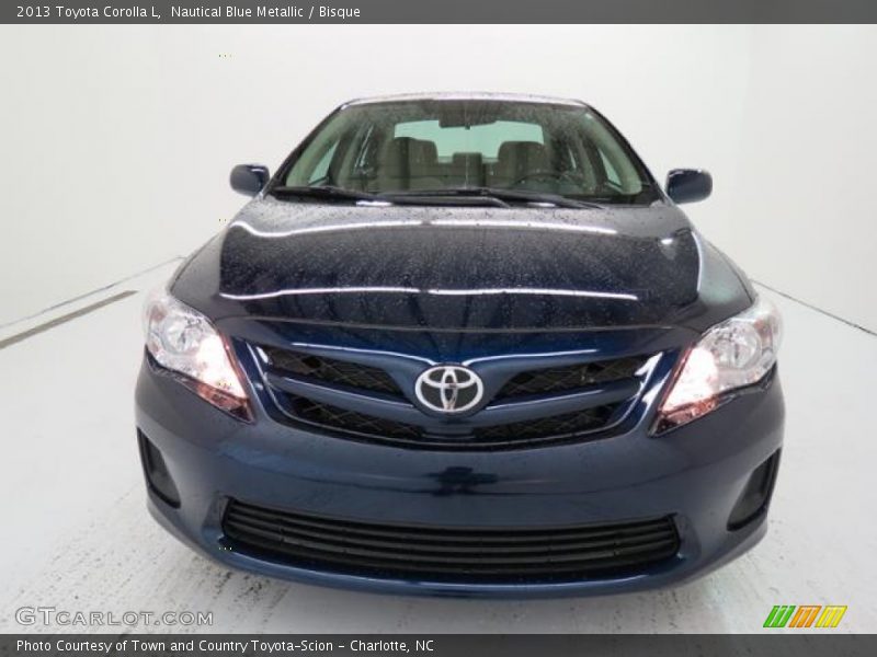 Nautical Blue Metallic / Bisque 2013 Toyota Corolla L