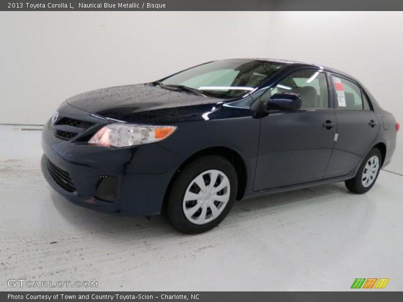 Nautical Blue Metallic / Bisque 2013 Toyota Corolla L