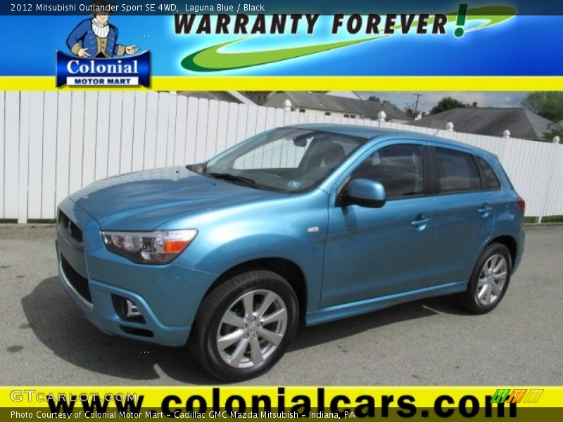 Laguna Blue / Black 2012 Mitsubishi Outlander Sport SE 4WD