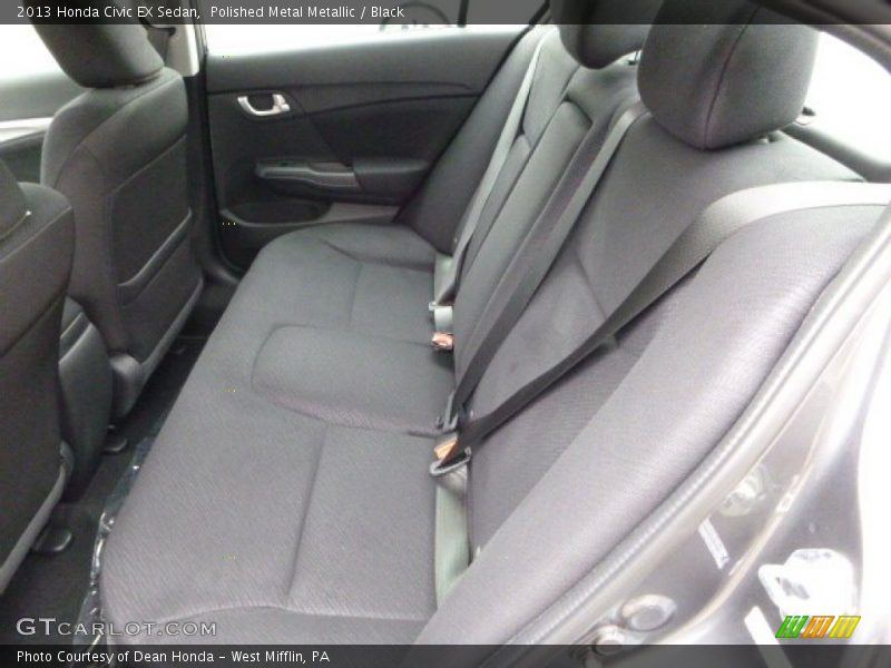 Polished Metal Metallic / Black 2013 Honda Civic EX Sedan