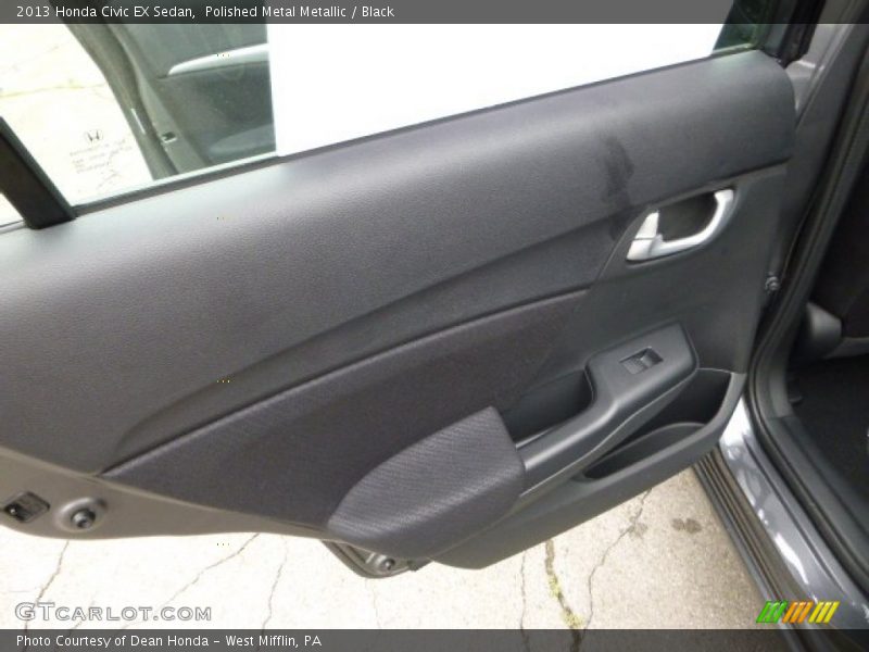 Polished Metal Metallic / Black 2013 Honda Civic EX Sedan