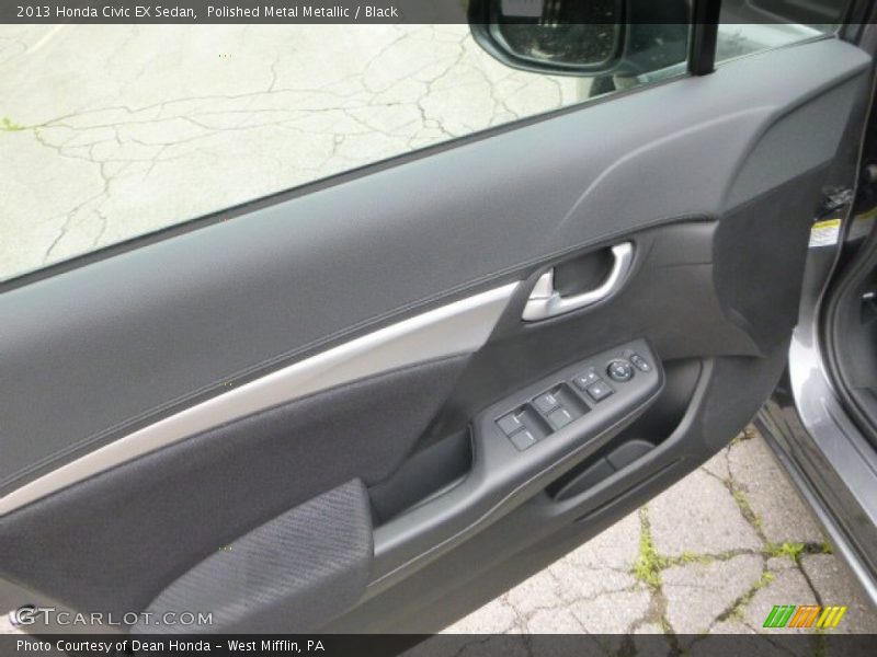Polished Metal Metallic / Black 2013 Honda Civic EX Sedan