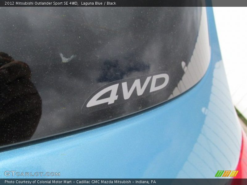 Laguna Blue / Black 2012 Mitsubishi Outlander Sport SE 4WD