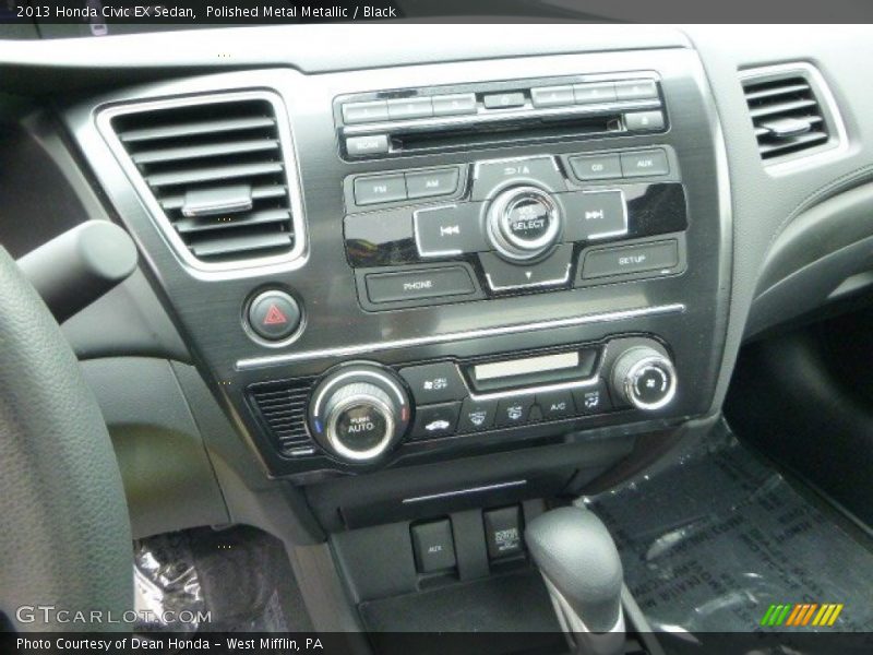 Polished Metal Metallic / Black 2013 Honda Civic EX Sedan