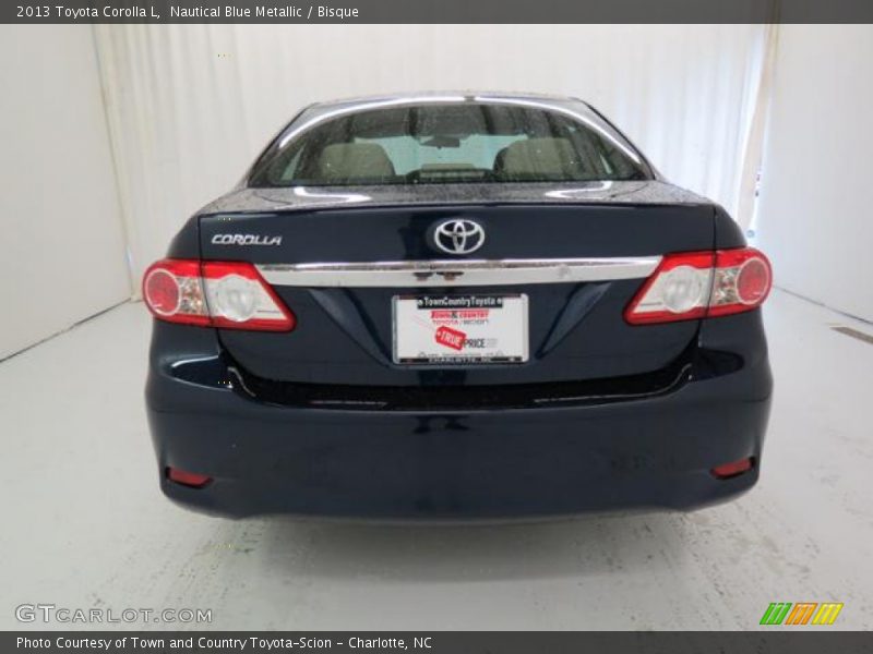 Nautical Blue Metallic / Bisque 2013 Toyota Corolla L