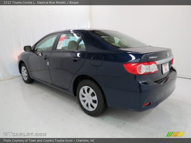 Nautical Blue Metallic / Bisque 2013 Toyota Corolla L