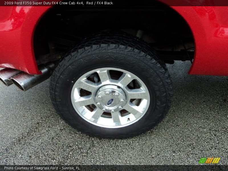 Red / FX4 Black 2009 Ford F350 Super Duty FX4 Crew Cab 4x4
