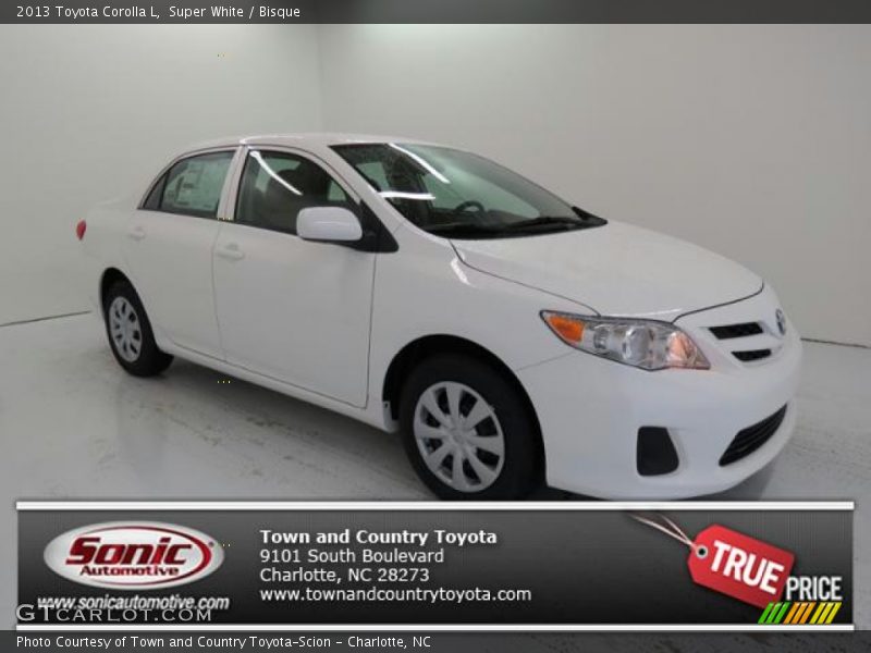 Super White / Bisque 2013 Toyota Corolla L