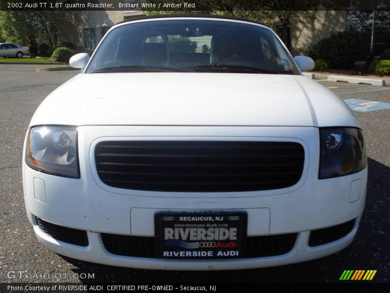 Brilliant White / Amber Red 2002 Audi TT 1.8T quattro Roadster