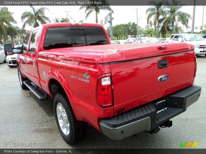 Red / FX4 Black 2009 Ford F350 Super Duty FX4 Crew Cab 4x4