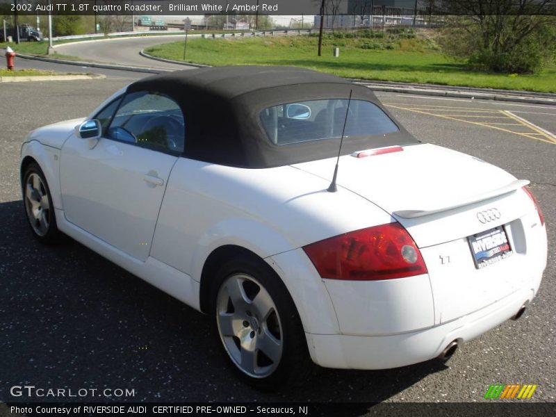 Brilliant White / Amber Red 2002 Audi TT 1.8T quattro Roadster