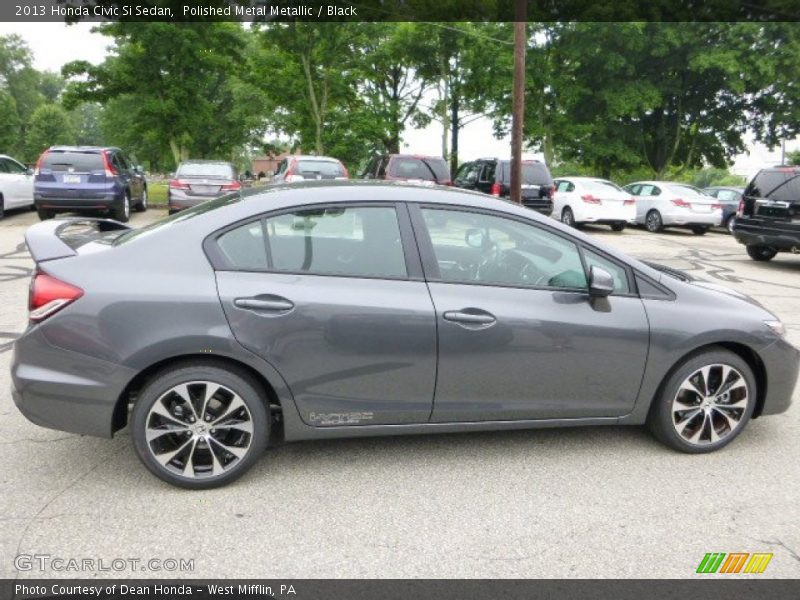 Polished Metal Metallic / Black 2013 Honda Civic Si Sedan