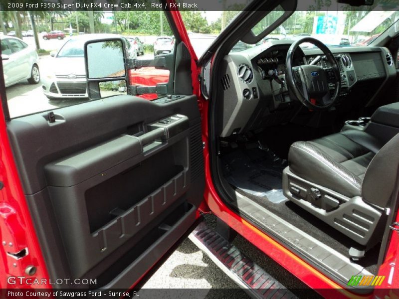 Red / FX4 Black 2009 Ford F350 Super Duty FX4 Crew Cab 4x4