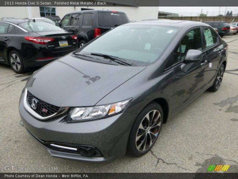 Polished Metal Metallic / Black 2013 Honda Civic Si Sedan