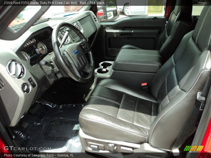 Red / FX4 Black 2009 Ford F350 Super Duty FX4 Crew Cab 4x4