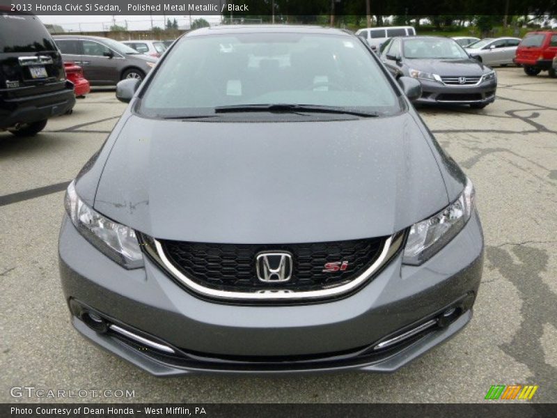 Polished Metal Metallic / Black 2013 Honda Civic Si Sedan