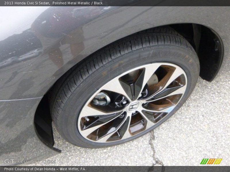 Polished Metal Metallic / Black 2013 Honda Civic Si Sedan
