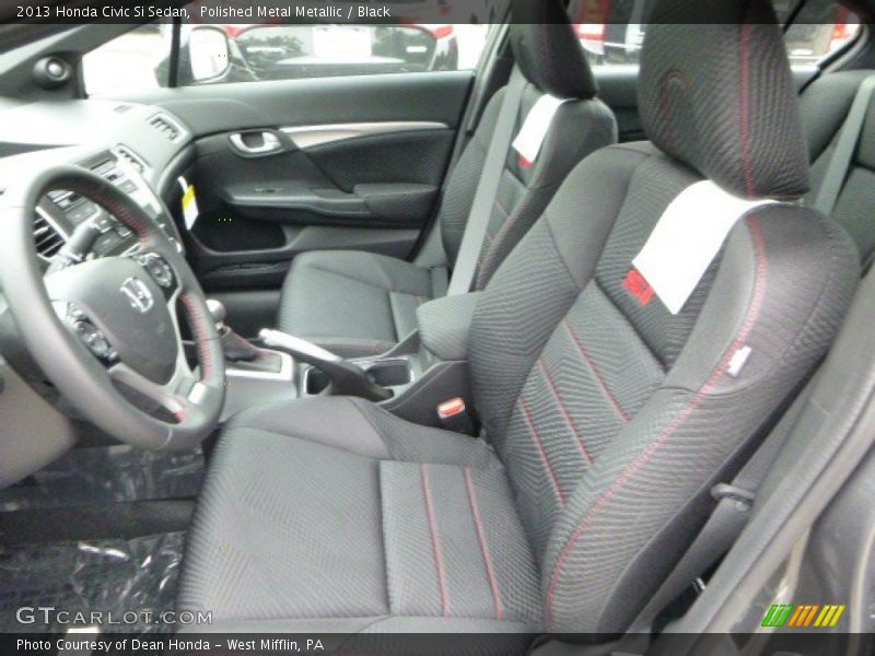 Polished Metal Metallic / Black 2013 Honda Civic Si Sedan