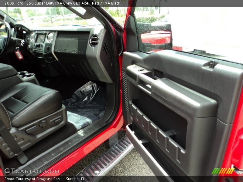 Red / FX4 Black 2009 Ford F350 Super Duty FX4 Crew Cab 4x4