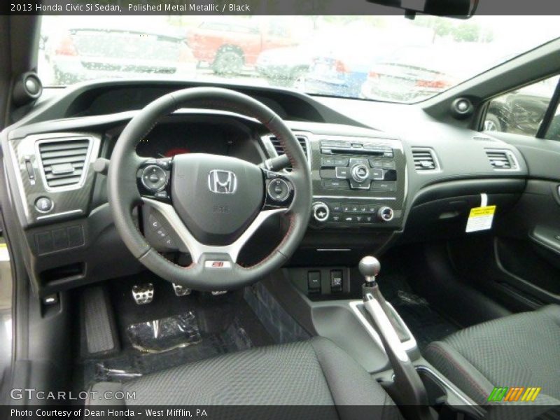 Polished Metal Metallic / Black 2013 Honda Civic Si Sedan