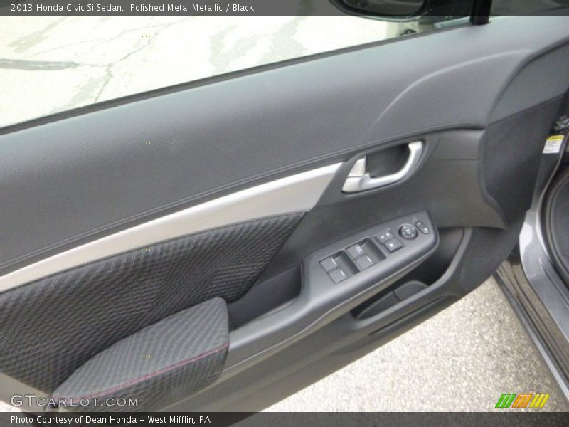 Polished Metal Metallic / Black 2013 Honda Civic Si Sedan