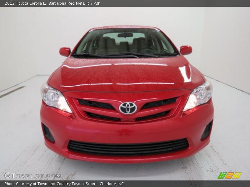 Barcelona Red Metallic / Ash 2013 Toyota Corolla L