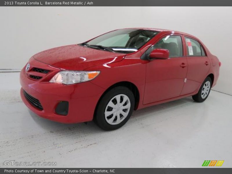 Barcelona Red Metallic / Ash 2013 Toyota Corolla L