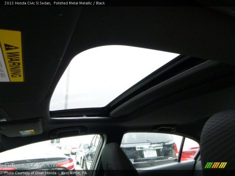 Polished Metal Metallic / Black 2013 Honda Civic Si Sedan