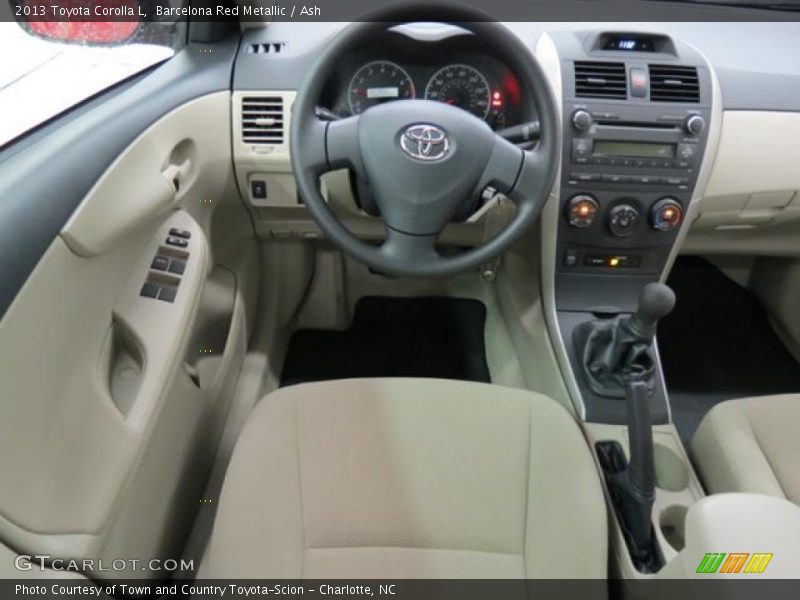 Barcelona Red Metallic / Ash 2013 Toyota Corolla L