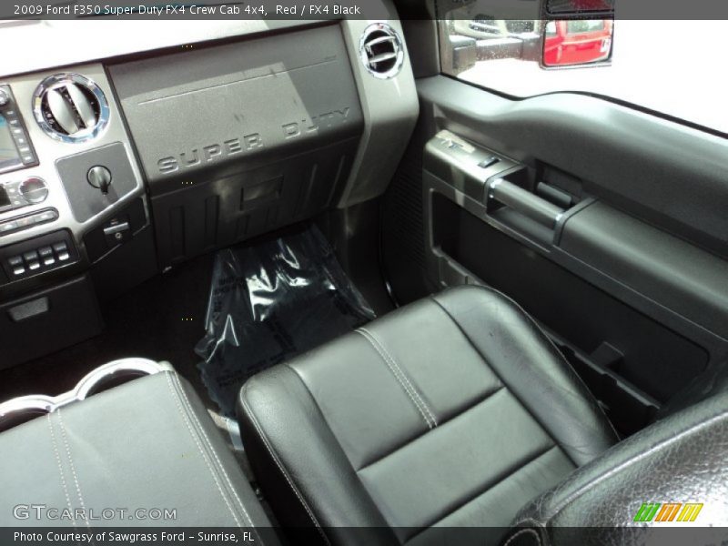 Red / FX4 Black 2009 Ford F350 Super Duty FX4 Crew Cab 4x4