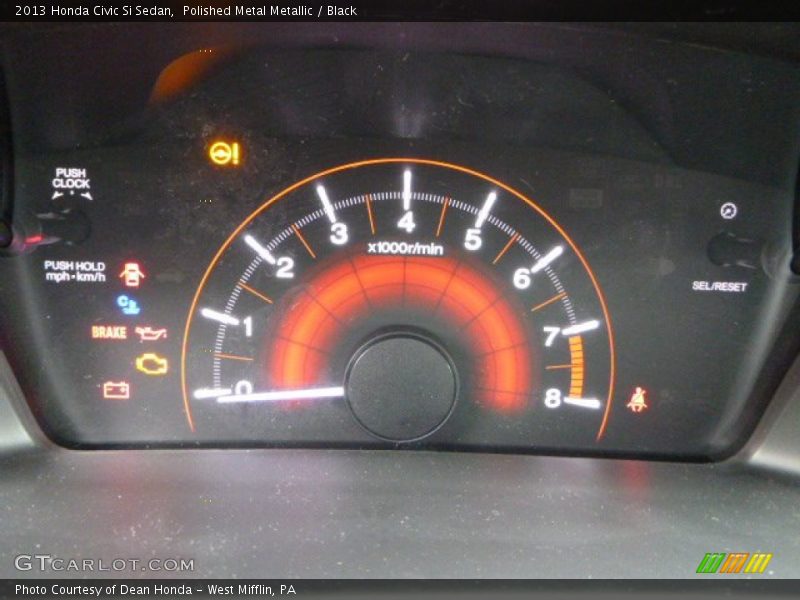 Polished Metal Metallic / Black 2013 Honda Civic Si Sedan