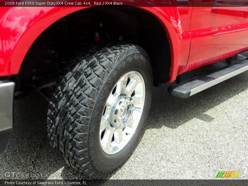 Red / FX4 Black 2009 Ford F350 Super Duty FX4 Crew Cab 4x4