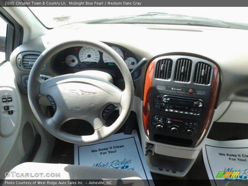 Midnight Blue Pearl / Medium Slate Gray 2005 Chrysler Town & Country LX