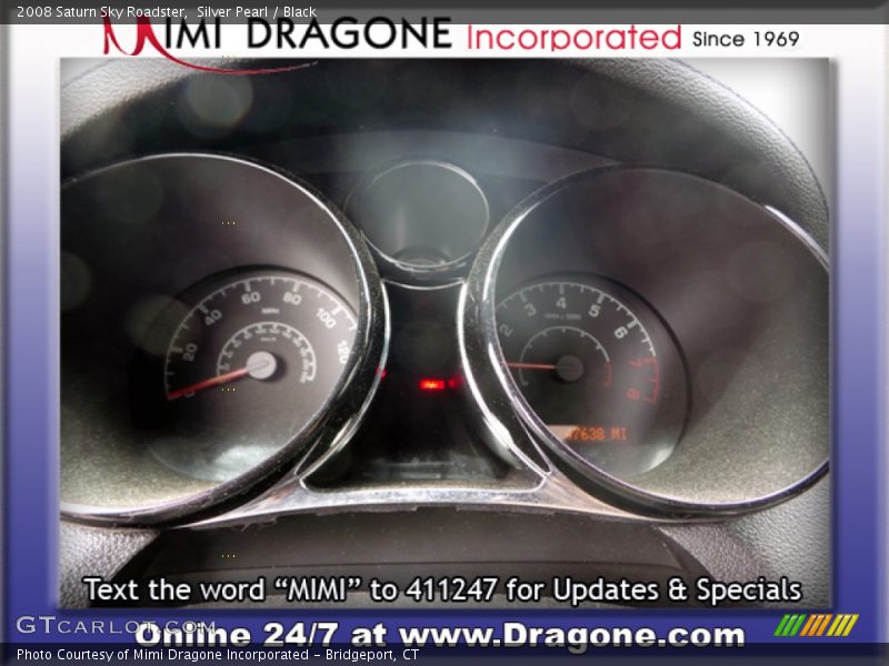 Silver Pearl / Black 2008 Saturn Sky Roadster