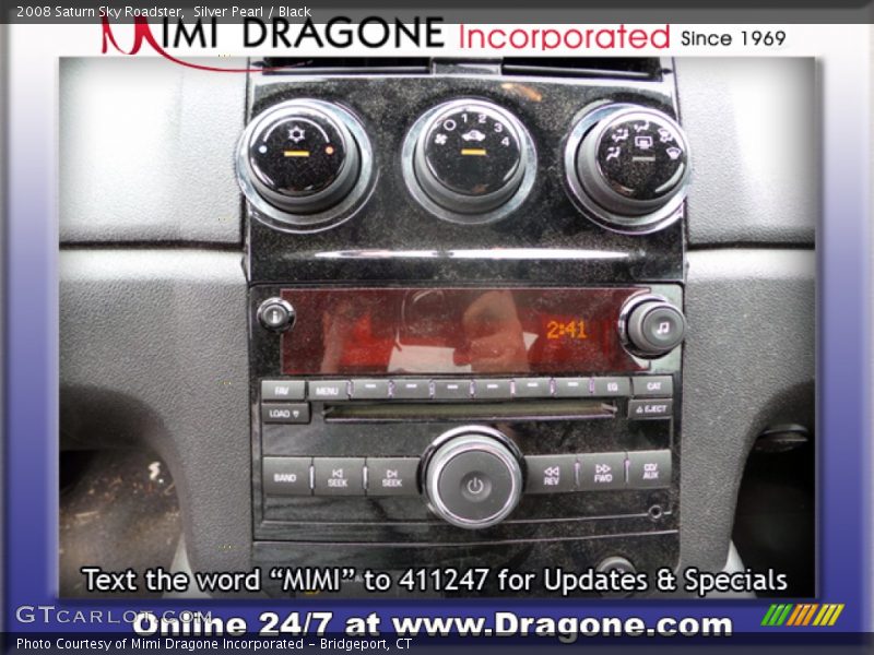Silver Pearl / Black 2008 Saturn Sky Roadster