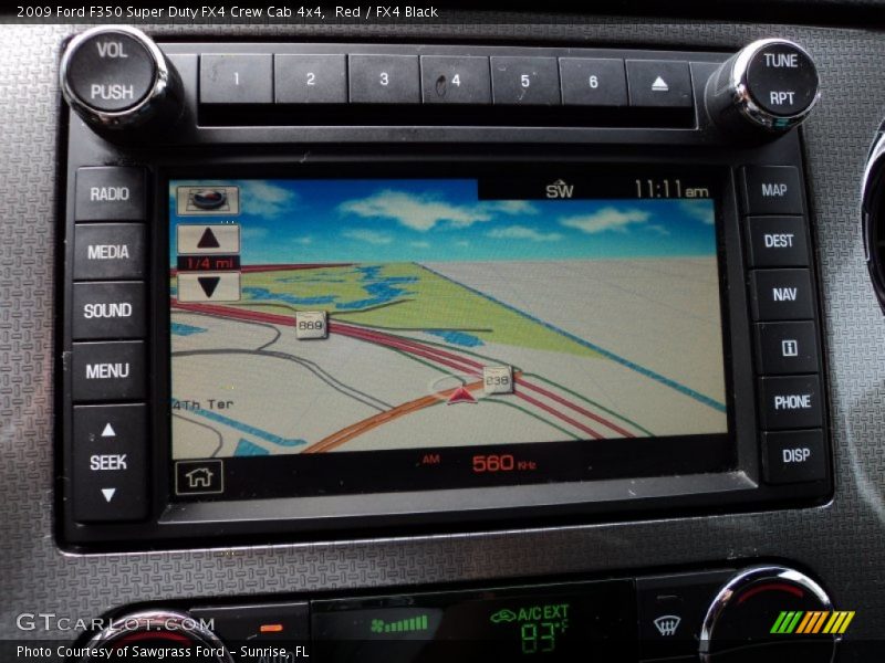 Navigation of 2009 F350 Super Duty FX4 Crew Cab 4x4