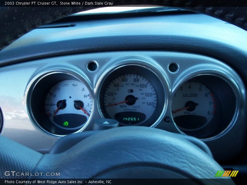 Stone White / Dark Slate Gray 2003 Chrysler PT Cruiser GT