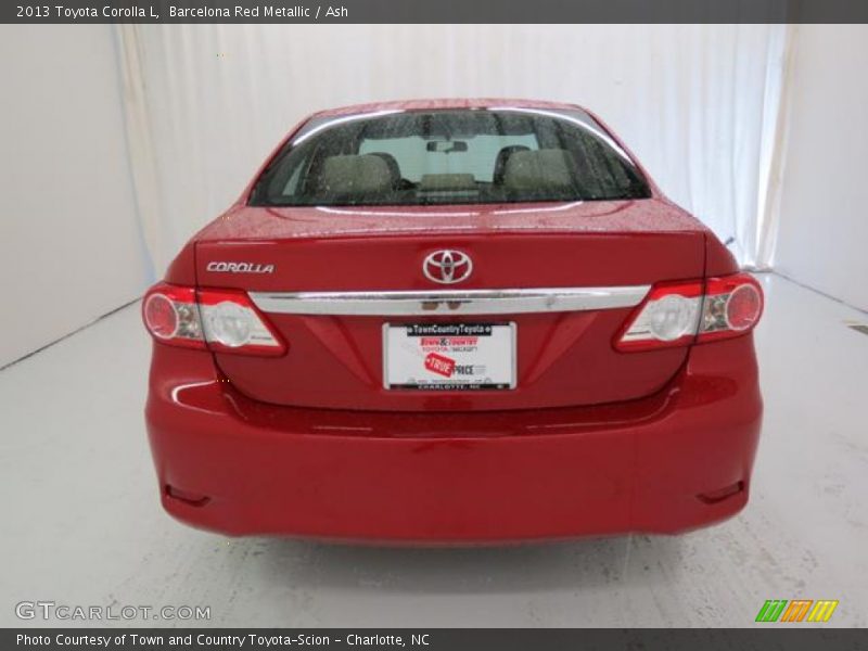 Barcelona Red Metallic / Ash 2013 Toyota Corolla L