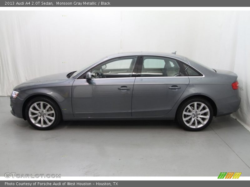 Monsoon Gray Metallic / Black 2013 Audi A4 2.0T Sedan