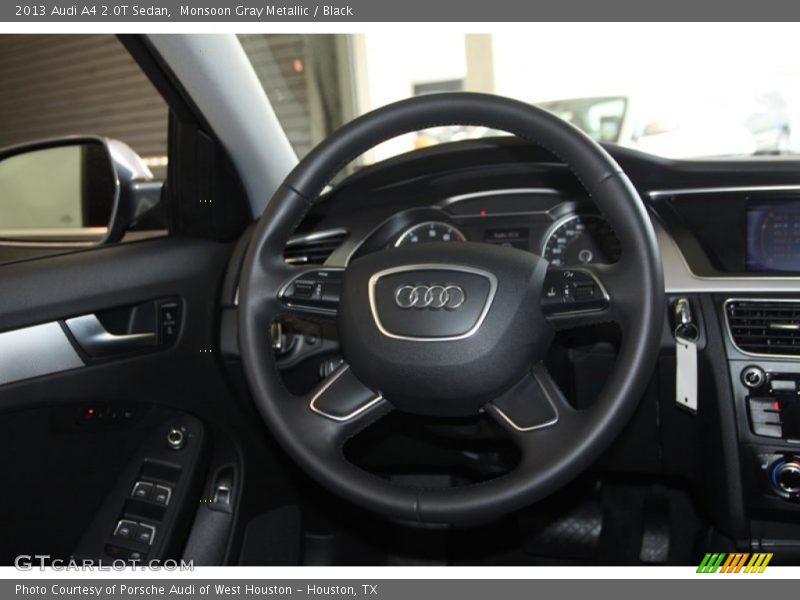 Monsoon Gray Metallic / Black 2013 Audi A4 2.0T Sedan