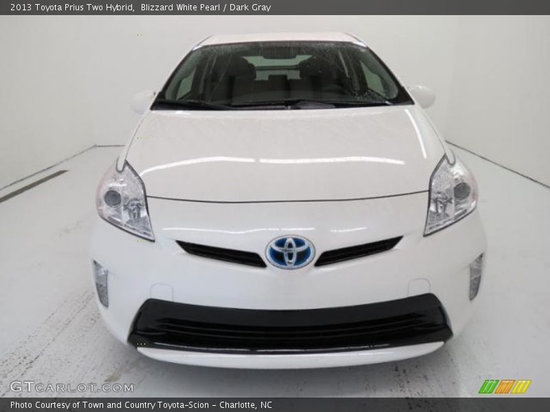 Blizzard White Pearl / Dark Gray 2013 Toyota Prius Two Hybrid