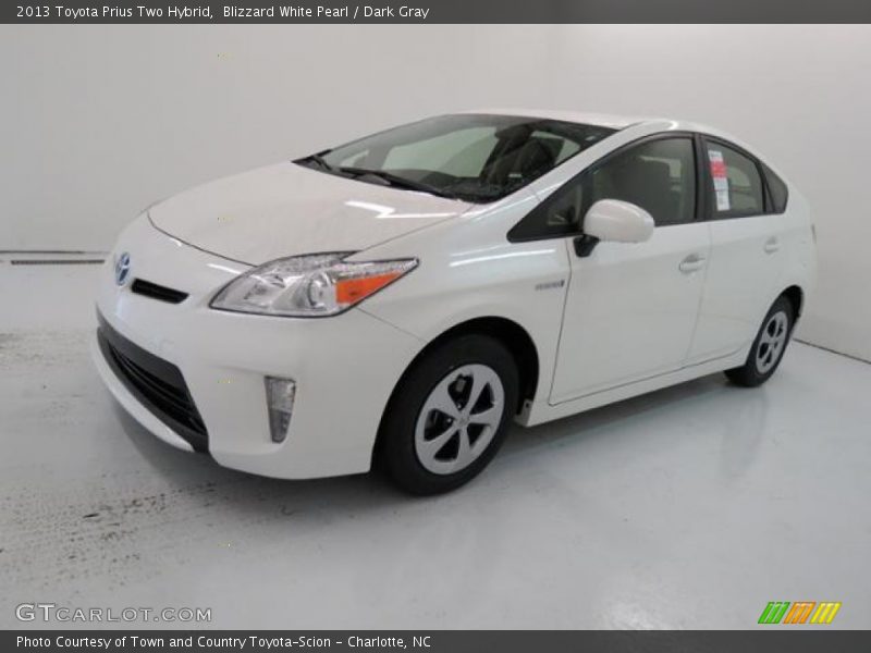 Blizzard White Pearl / Dark Gray 2013 Toyota Prius Two Hybrid