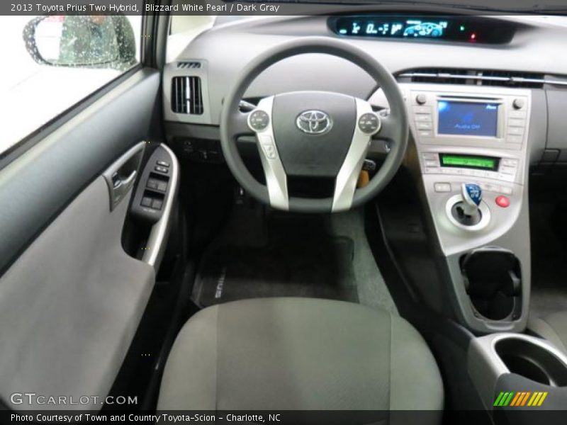 Blizzard White Pearl / Dark Gray 2013 Toyota Prius Two Hybrid